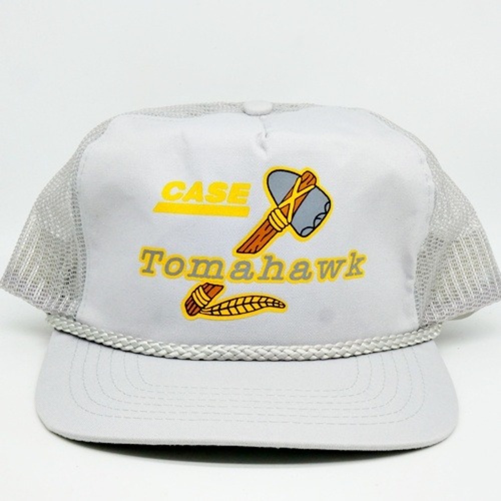 VINTAGE TOMAHAWK WISCONSIN TRUCKER CAP SNAPBACK HAT CASE NEW Mesh Rope